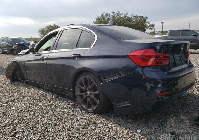 BMW F30 340I 2017 Темно-синий A89 3000 см3