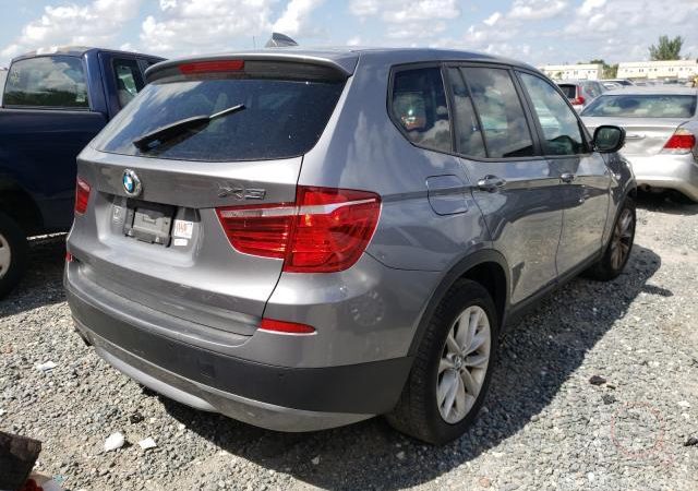 BMW X3 28iX 2013 Серый (A52) 2000 см3
