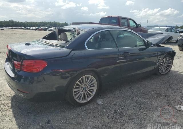 BMW F33 428i 2014 Темно-синий A89 2000 см3